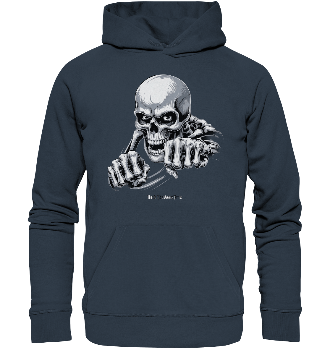 THE GRIP OF DEATH – Mystisches Schädel - Design mit intensiver Symbolik - Organic Hoodie | Hoodies | Dark Shadows Arts