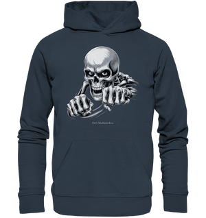 THE GRIP OF DEATH – Mystisches Schädel - Design mit intensiver Symbolik - Organic Hoodie | Hoodies | Dark Shadows Arts
