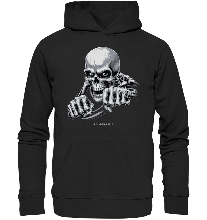 THE GRIP OF DEATH – Mystisches Schädel - Design mit intensiver Symbolik - Organic Hoodie | Hoodies | Dark Shadows Arts