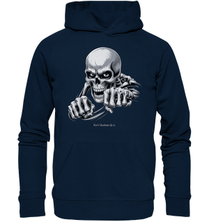 THE GRIP OF DEATH – Mystisches Schädel - Design mit intensiver Symbolik - Organic Hoodie | Hoodies | Dark Shadows Arts