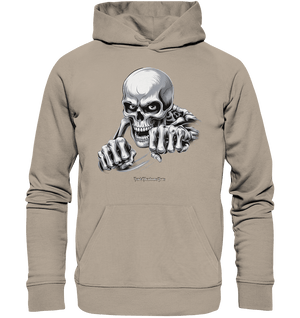 THE GRIP OF DEATH – Mystisches Schädel - Design mit intensiver Symbolik - Organic Hoodie | Hoodies | Dark Shadows Arts