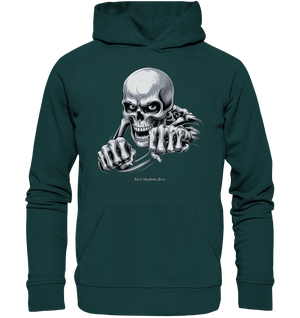 THE GRIP OF DEATH – Mystisches Schädel - Design mit intensiver Symbolik - Organic Hoodie | Hoodies | Dark Shadows Arts