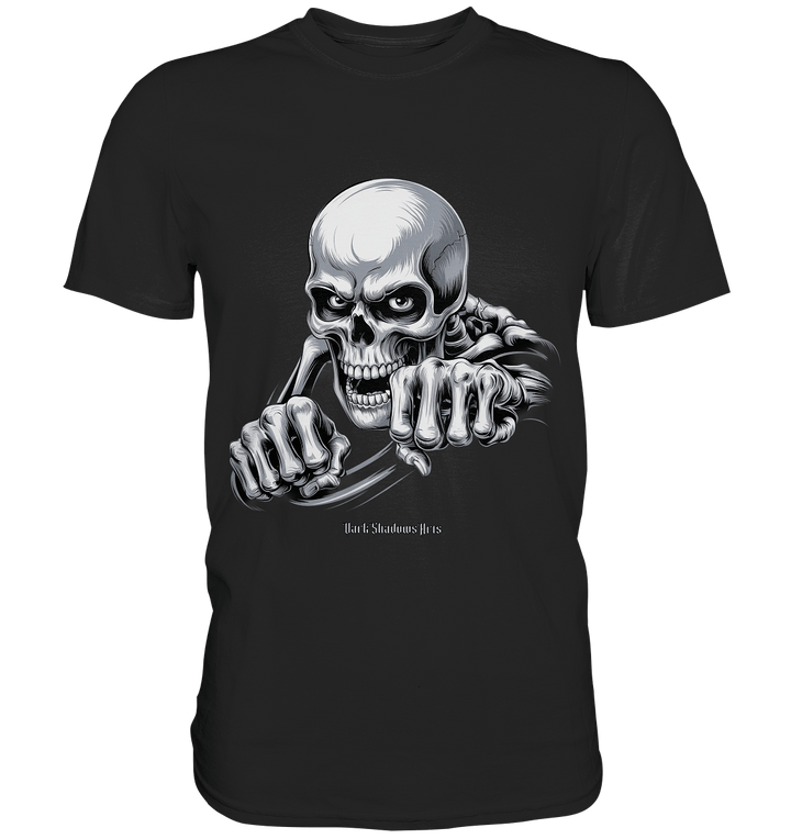 THE GRIP OF DEATH – Mystisches Schädel - Design mit intensiver Symbolik - Premium Shirt | Unisex - Shirts | Dark Shadows Arts