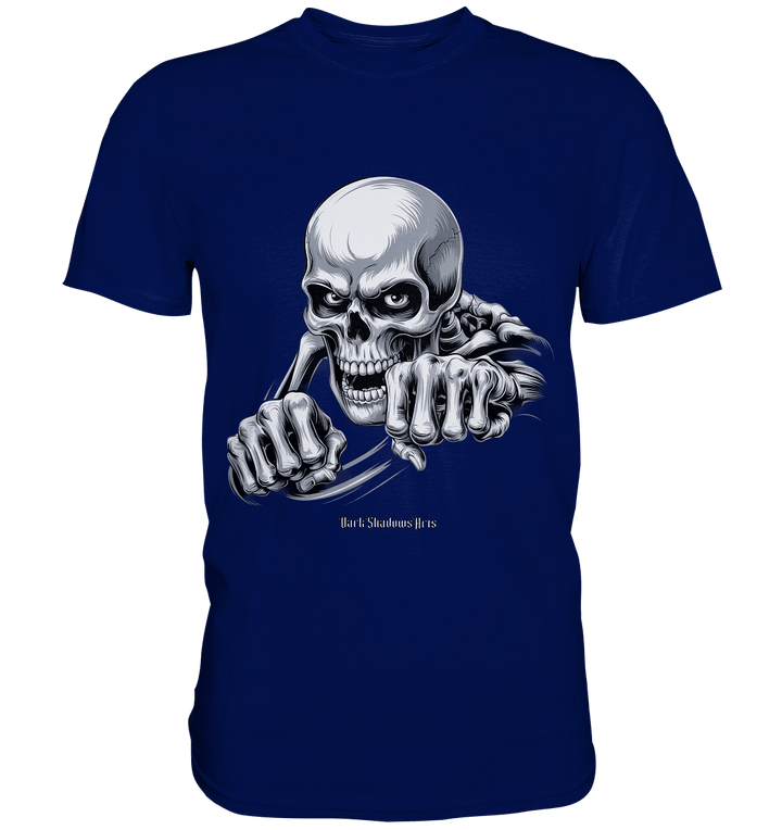 THE GRIP OF DEATH – Mystisches Schädel - Design mit intensiver Symbolik - Premium Shirt | Unisex - Shirts | Dark Shadows Arts