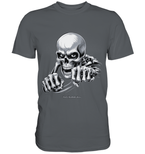 THE GRIP OF DEATH – Mystisches Schädel - Design mit intensiver Symbolik - Premium Shirt | Unisex - Shirts | Dark Shadows Arts