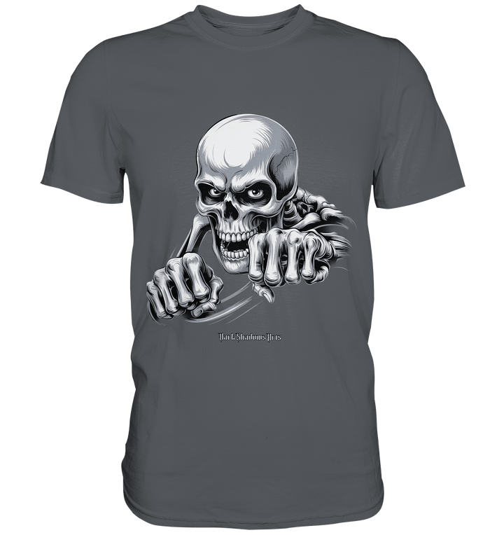 THE GRIP OF DEATH – Mystisches Schädel - Design mit intensiver Symbolik - Premium Shirt | Unisex - Shirts | Dark Shadows Arts