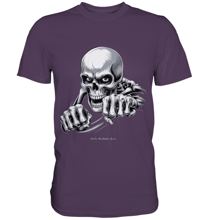 THE GRIP OF DEATH – Mystisches Schädel - Design mit intensiver Symbolik - Premium Shirt | Unisex - Shirts | Dark Shadows Arts