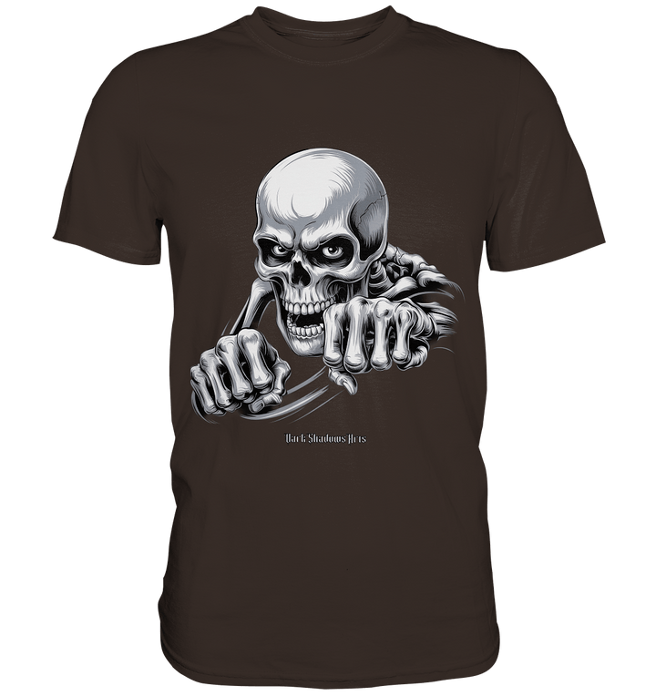 THE GRIP OF DEATH – Mystisches Schädel - Design mit intensiver Symbolik - Premium Shirt | Unisex - Shirts | Dark Shadows Arts