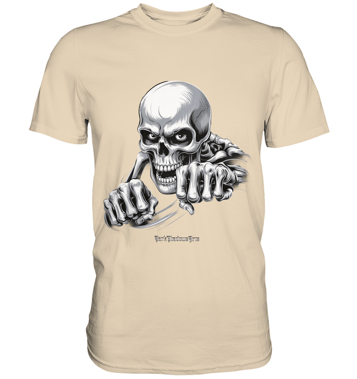 THE GRIP OF DEATH – Mystisches Schädel - Design mit intensiver Symbolik - Premium Shirt | Unisex - Shirts | Dark Shadows Arts
