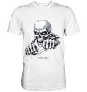THE GRIP OF DEATH – Mystisches Schädel - Design mit intensiver Symbolik - Premium Shirt | Unisex - Shirts | Dark Shadows Arts