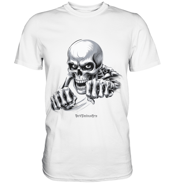THE GRIP OF DEATH – Mystisches Schädel - Design mit intensiver Symbolik - Premium Shirt | Unisex - Shirts | Dark Shadows Arts