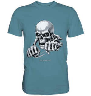 THE GRIP OF DEATH – Mystisches Schädel - Design mit intensiver Symbolik - Premium Shirt | Unisex - Shirts | Dark Shadows Arts