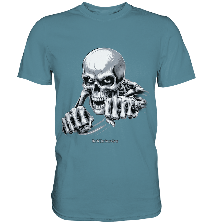 THE GRIP OF DEATH – Mystisches Schädel - Design mit intensiver Symbolik - Premium Shirt | Unisex - Shirts | Dark Shadows Arts