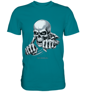 THE GRIP OF DEATH – Mystisches Schädel - Design mit intensiver Symbolik - Premium Shirt | Unisex - Shirts | Dark Shadows Arts