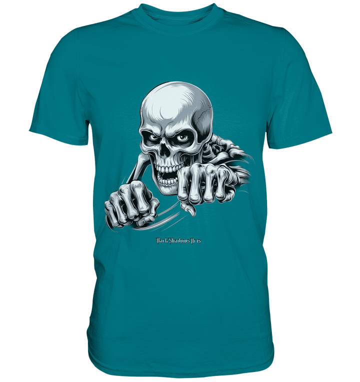 THE GRIP OF DEATH – Mystisches Schädel - Design mit intensiver Symbolik - Premium Shirt | Unisex - Shirts | Dark Shadows Arts