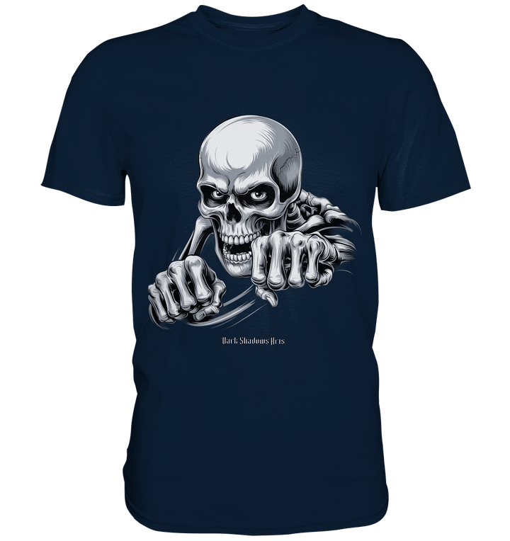 THE GRIP OF DEATH – Mystisches Schädel - Design mit intensiver Symbolik - Premium Shirt | Unisex - Shirts | Dark Shadows Arts