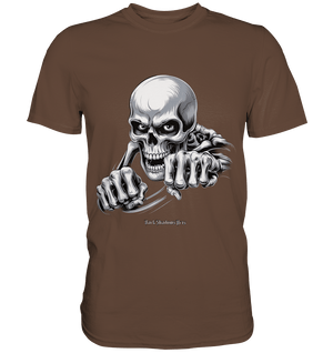 THE GRIP OF DEATH – Mystisches Schädel - Design mit intensiver Symbolik - Premium Shirt | Unisex - Shirts | Dark Shadows Arts