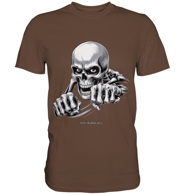 THE GRIP OF DEATH – Mystisches Schädel - Design mit intensiver Symbolik - Premium Shirt | Unisex - Shirts | Dark Shadows Arts