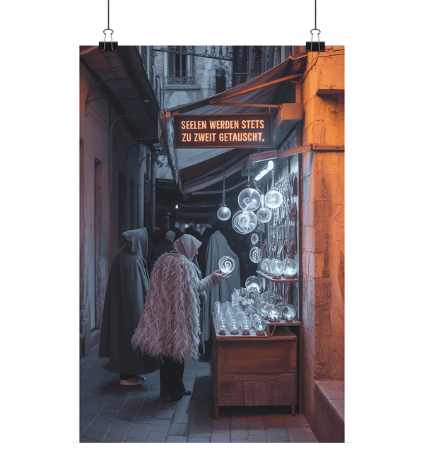 The Merchant of Souls - Der düstere Handel mit gefangenen Schicksalen - Poster Din A1 (hoch) | Wall Art | Dark Shadows Arts
