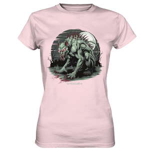 The Mythical Chupacabra with Glowing Red Eyes Horror und Gothic - Ladies Premium Shirt | Lady - Shirts | Dark Shadows Arts