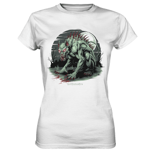 The Mythical Chupacabra with Glowing Red Eyes Horror und Gothic - Ladies Premium Shirt | Lady - Shirts | Dark Shadows Arts