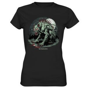The Mythical Chupacabra with Glowing Red Eyes Horror und Gothic - Ladies Premium Shirt | Lady - Shirts | Dark Shadows Arts