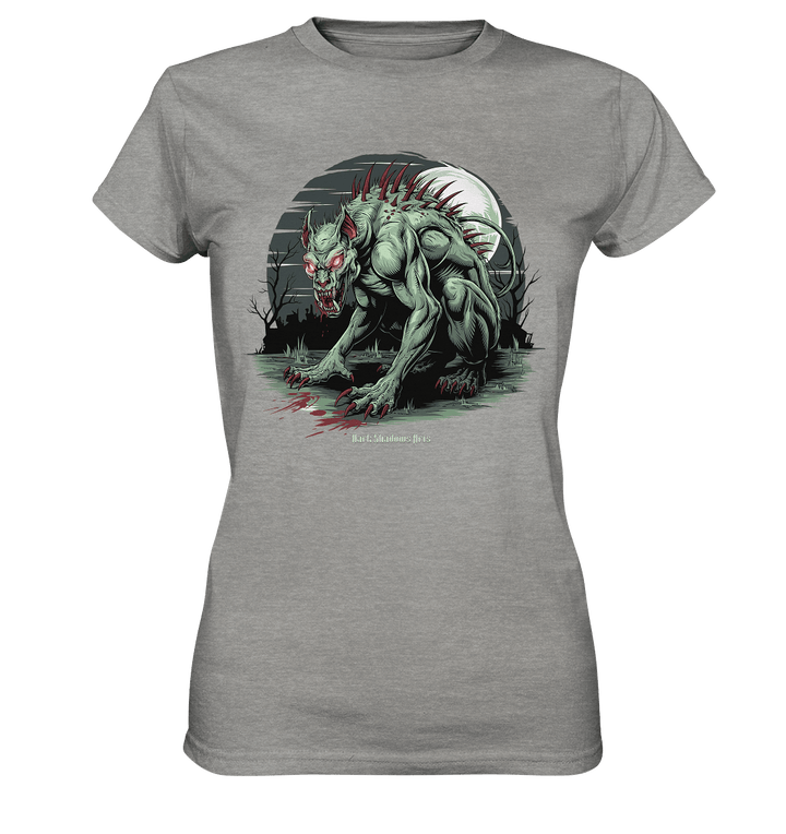 The Mythical Chupacabra with Glowing Red Eyes Horror und Gothic - Ladies Premium Shirt | Lady - Shirts | Dark Shadows Arts