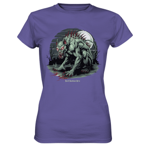 The Mythical Chupacabra with Glowing Red Eyes Horror und Gothic - Ladies Premium Shirt | Lady - Shirts | Dark Shadows Arts