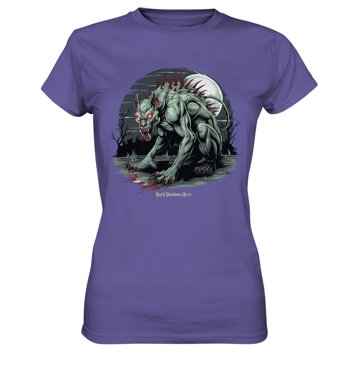 The Mythical Chupacabra with Glowing Red Eyes Horror und Gothic - Ladies Premium Shirt | Lady - Shirts | Dark Shadows Arts