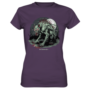 The Mythical Chupacabra with Glowing Red Eyes Horror und Gothic - Ladies Premium Shirt | Lady - Shirts | Dark Shadows Arts