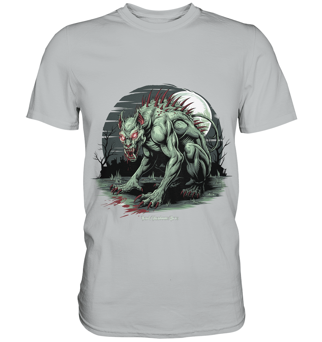 The Mythical Chupacabra with Glowing Red Eyes Horror und Gothic - Premium Shirt | Unisex - Shirts | Dark Shadows Arts