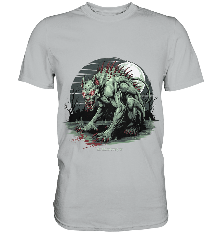 The Mythical Chupacabra with Glowing Red Eyes Horror und Gothic - Premium Shirt | Unisex - Shirts | Dark Shadows Arts