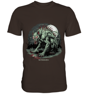 The Mythical Chupacabra with Glowing Red Eyes Horror und Gothic - Premium Shirt | Unisex - Shirts | Dark Shadows Arts