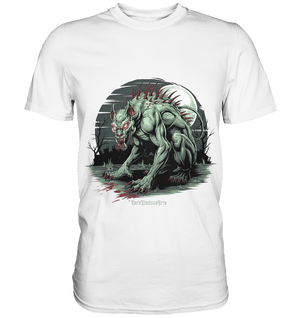 The Mythical Chupacabra with Glowing Red Eyes Horror und Gothic - Premium Shirt | Unisex - Shirts | Dark Shadows Arts