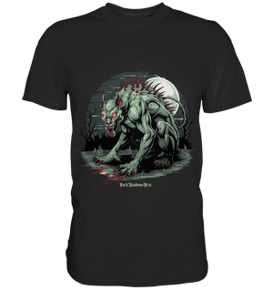 The Mythical Chupacabra with Glowing Red Eyes Horror und Gothic - Premium Shirt | Unisex - Shirts | Dark Shadows Arts