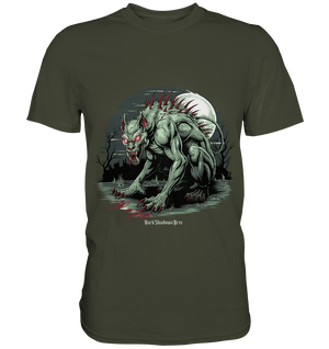 The Mythical Chupacabra with Glowing Red Eyes Horror und Gothic - Premium Shirt | Unisex - Shirts | Dark Shadows Arts