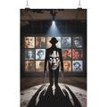 The Phantom of the Silent Cinema - Das schattenhafte Echo vergessener Filmlegenden . - Poster Din A1 (hoch) | Wall Art | Dark Shadows Arts