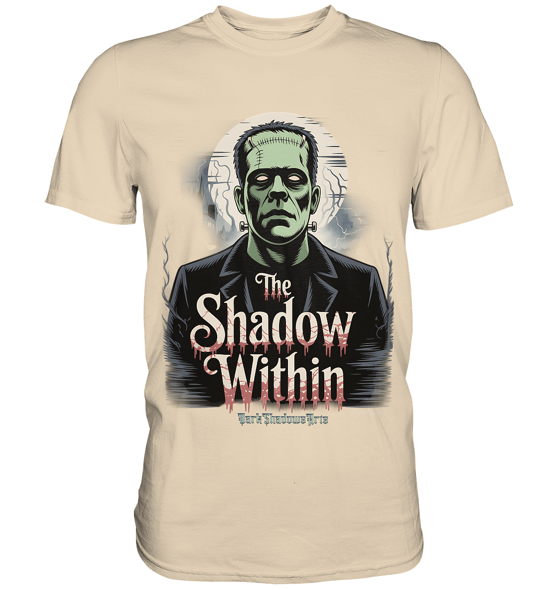 The Shadow Within – Frankenstein trifft düstere Gothic - Horror - Ästhetik - Premium Shirt | Unisex - Shirts | Dark Shadows Arts