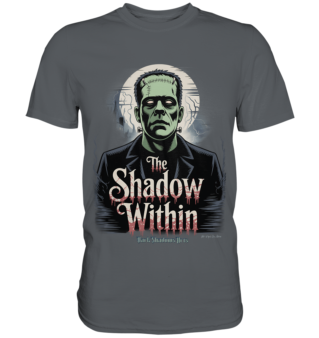 The Shadow Within – Frankenstein trifft düstere Gothic - Horror - Ästhetik - Premium Shirt | Unisex - Shirts | Dark Shadows Arts