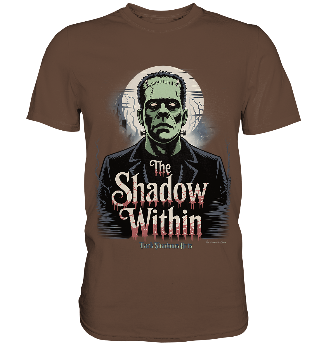 The Shadow Within – Frankenstein trifft düstere Gothic - Horror - Ästhetik - Premium Shirt | Unisex - Shirts | Dark Shadows Arts
