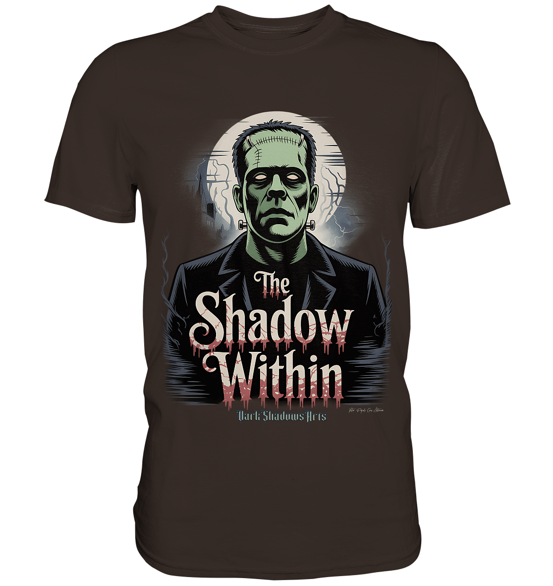 The Shadow Within – Frankenstein trifft düstere Gothic - Horror - Ästhetik - Premium Shirt | Unisex - Shirts | Dark Shadows Arts