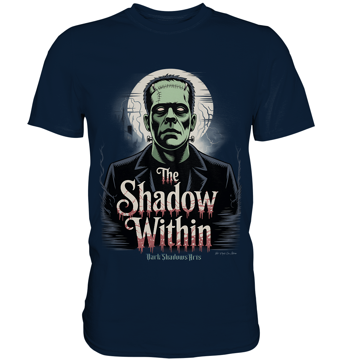 The Shadow Within – Frankenstein trifft düstere Gothic - Horror - Ästhetik - Premium Shirt | Unisex - Shirts | Dark Shadows Arts