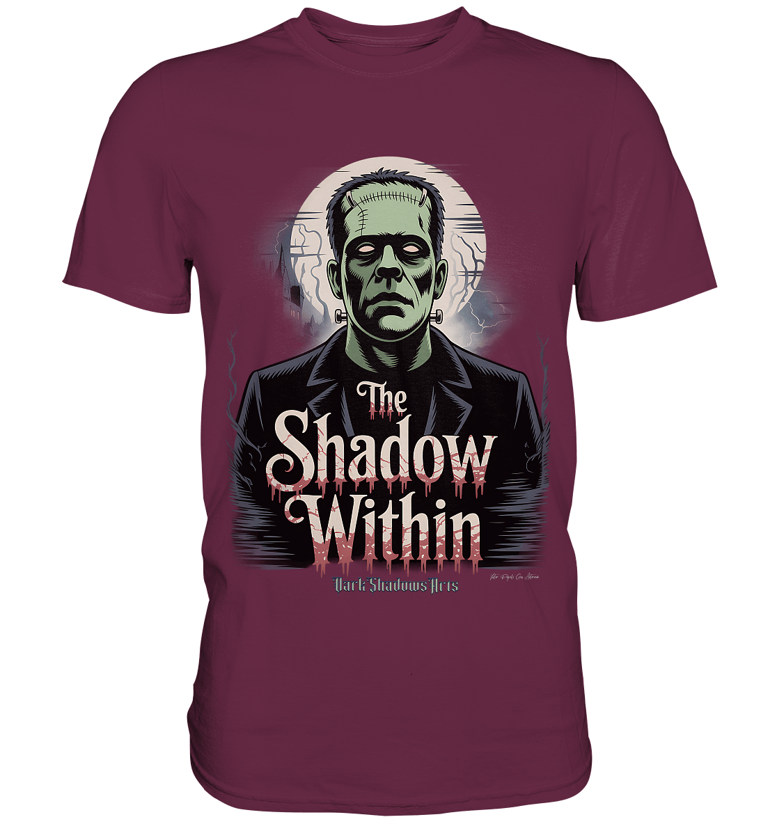 The Shadow Within – Frankenstein trifft düstere Gothic - Horror - Ästhetik - Premium Shirt | Unisex - Shirts | Dark Shadows Arts