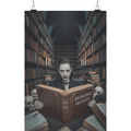The Vampire Librarian of Forgotten Tomes - Die unsterbliche Hüterin verborgener Bücher - Poster Din A1 (hoch) | Wall Art | Dark Shadows Arts