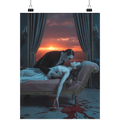 The Vampire’s Last Kiss - ´Der unsterbliche Abschied im Licht der sterbenden Sonne - Poster Din A1 (hoch) | Wall Art | Dark Shadows Arts
