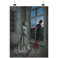 The Widow of Eternal Dusk - Die trauernde Braut zwischen Licht und Schatten - Poster Din A1 (hoch) | Wall Art | Dark Shadows Arts