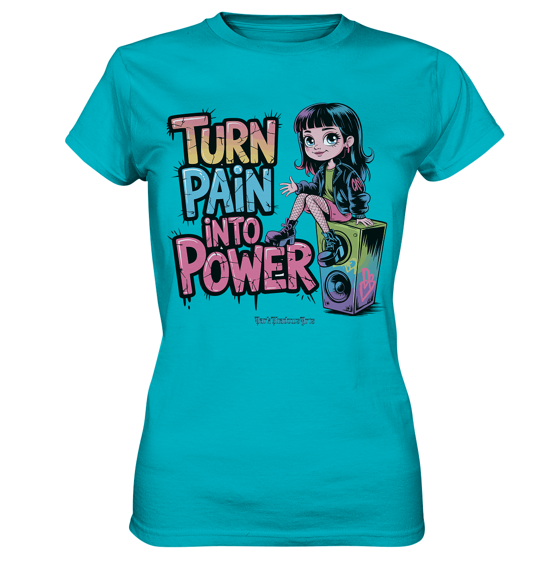 TURN PAIN INTO POWER – Rebellisches Design für kreative Köpfe - Ladies Premium Shirt | Lady - Shirts | Dark Shadows Arts