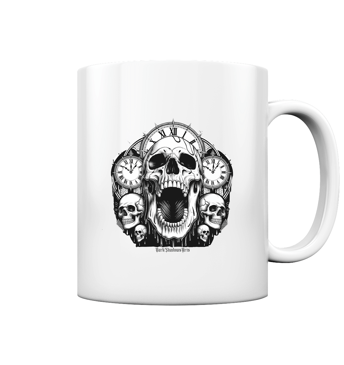 Uhren des Untergangs - Tasse glossy | Trinkgefäße | Dark Shadows Arts