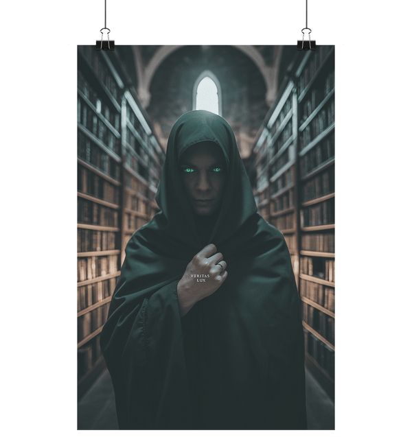 Veritas Lux - Die mystische Bibliothek des Wissens und der Erkenntnis - Poster Din A1 (hoch) | Wall Art | Dark Shadows Arts