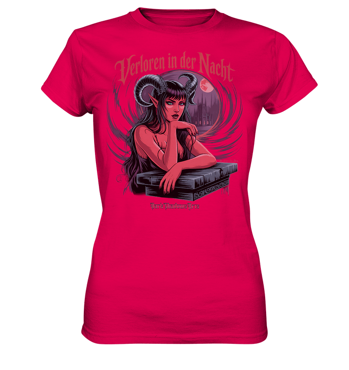 Verloren in der Nacht – Die dunkle Schönheit der Finsternis - Ladies Premium Shirt | Lady - Shirts | Dark Shadows Arts